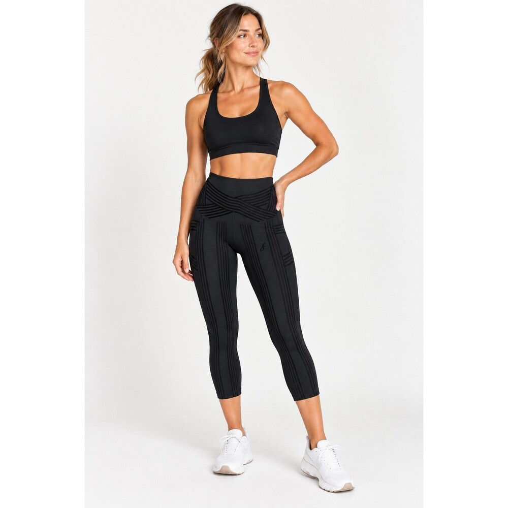 Fanka Women’s High Waisted Compression Leggings Black Sculpting Yoga Pants XS